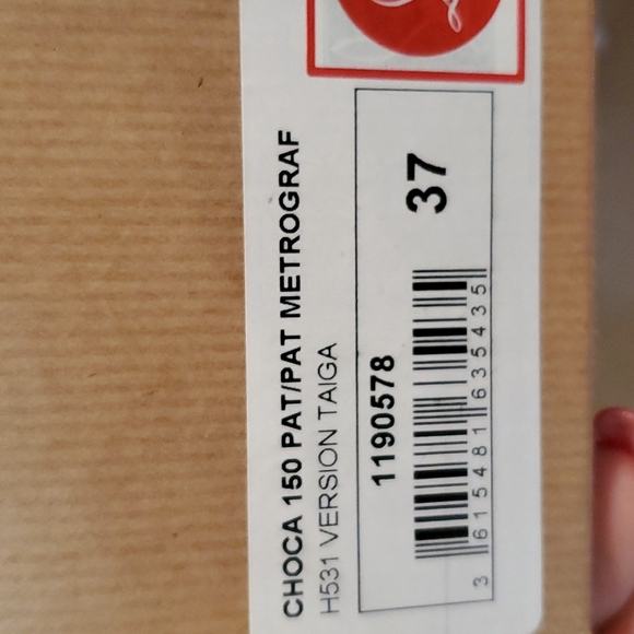 Pair of Red Bottoms sz 37 euro and sz 6 1/2 us sz - Picture 2 of 4